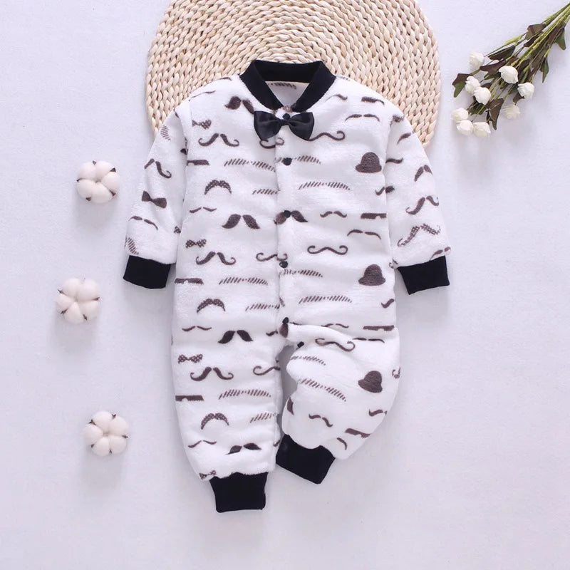 Baby Clothes for Newborn for Spring Winter Infant Jacket for Girls/Boys Baby Jumpsuit Soft Flannel Bebe Romper Baby Girl Clothes