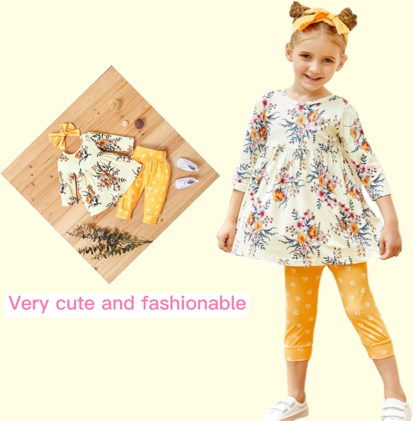 Newborn Infant Baby Girl Clothes Baby Girls' Pant Sets Floral Outfits Cute Baby Clothes Girl